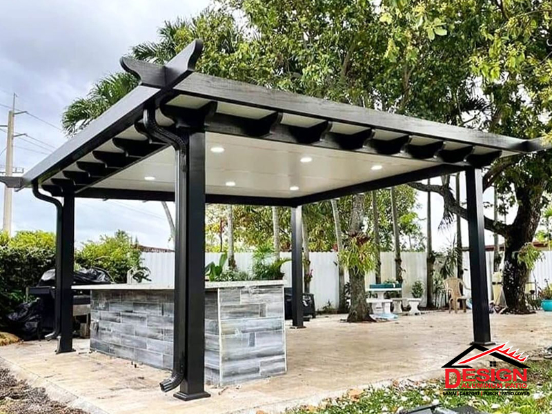 Luxury Aluminum Pergola Night Lighting
